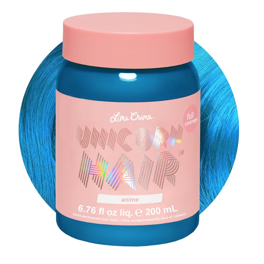 Lime Crime Unicorn Hair Dye - Anime Blue